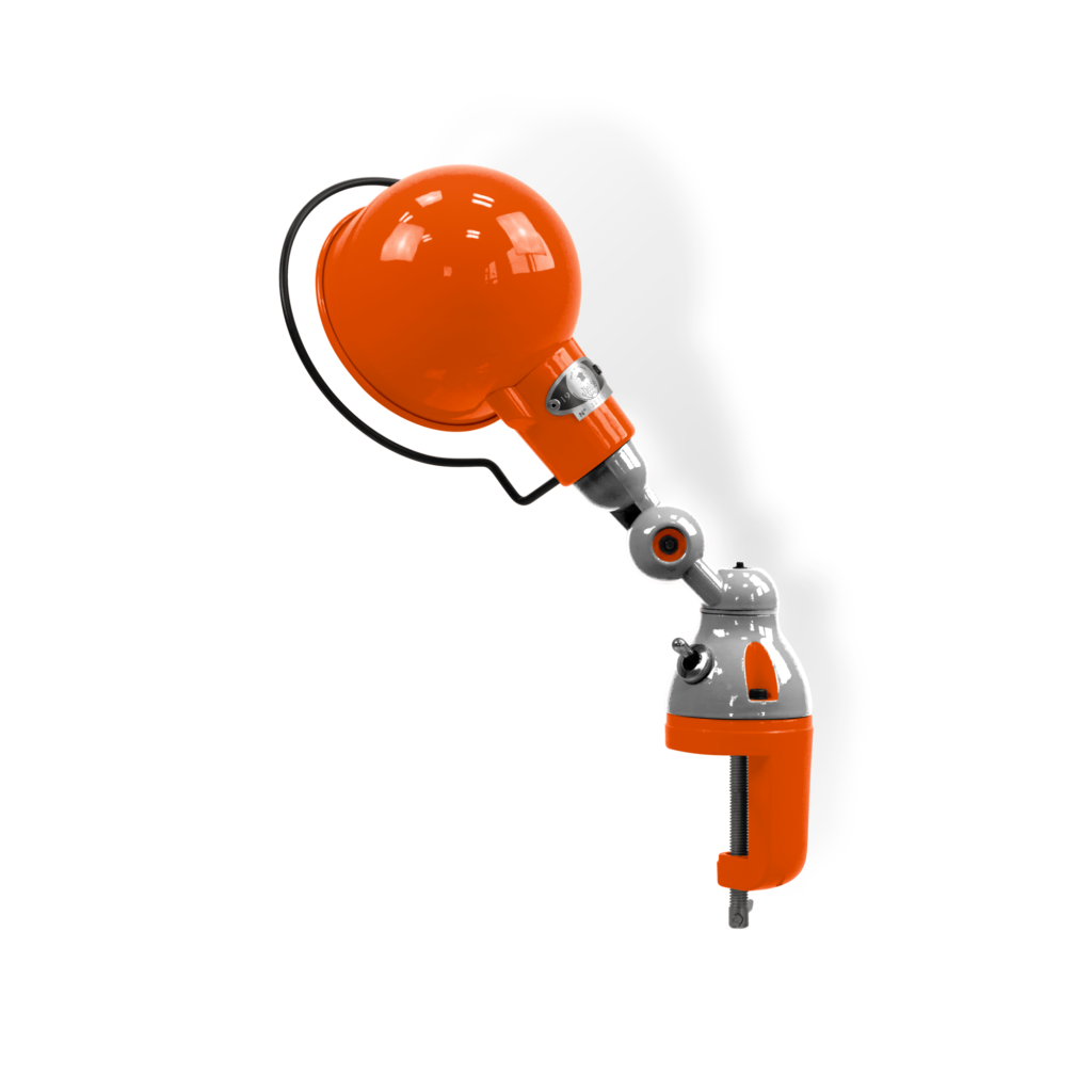 Signal Si302 Bordlampe Klemme Fra Jield Orange Blank Poleret