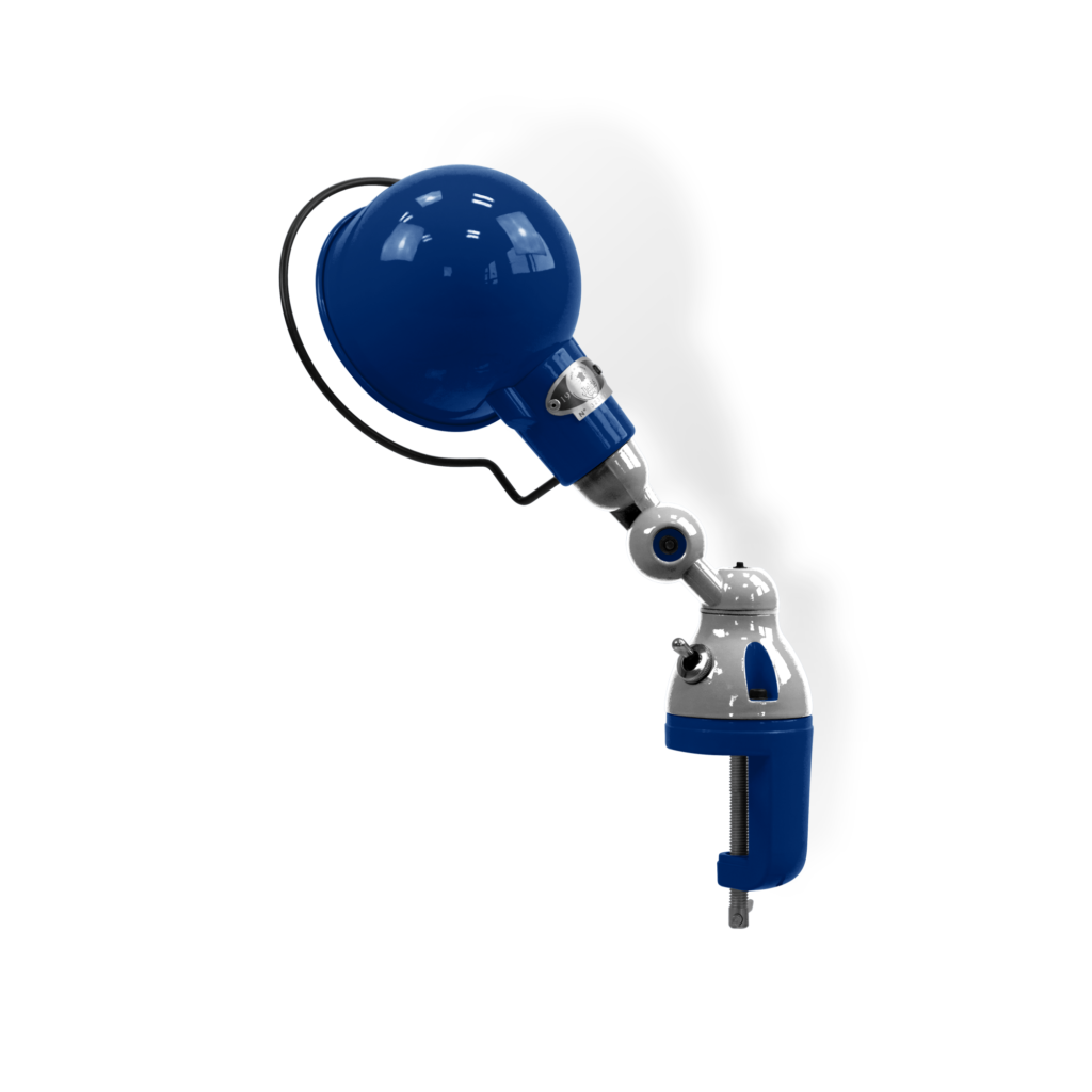 Signal Si302 Bordlampe Klemme Fra Jield Sapphire Blue Blank Poleret
