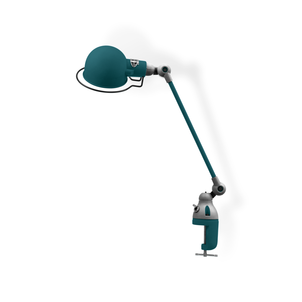 Signal Si312 Bordlampe Klemme Fra Jield Ocean Blue Blank Poleret