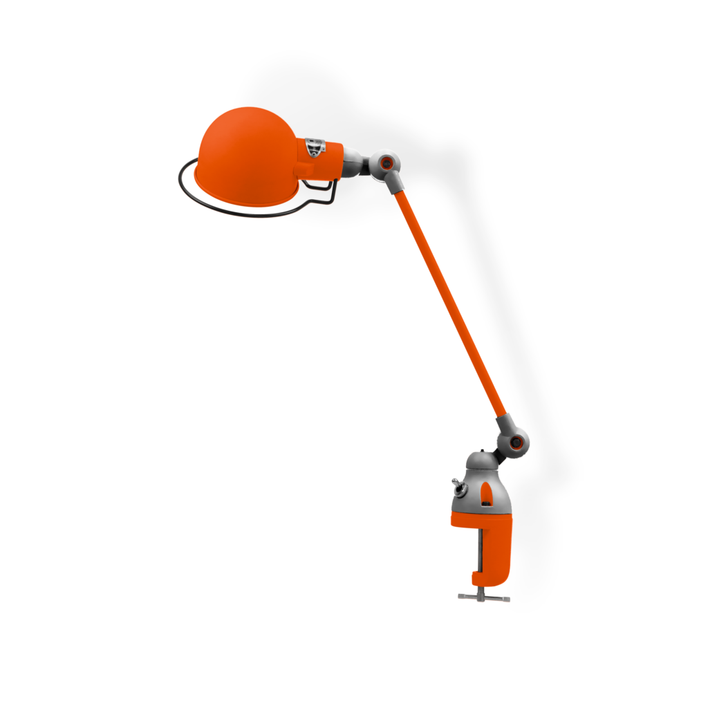 Signal Si312 Bordlampe Klemme Fra Jield Orange Blank Poleret