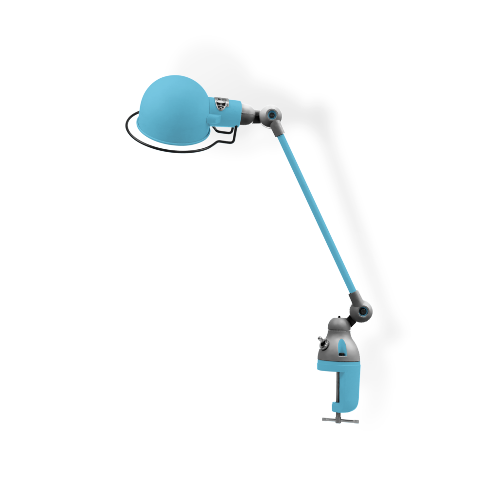 Signal Si312 Bordlampe Klemme Fra Jield Pastel Blue Blank Poleret