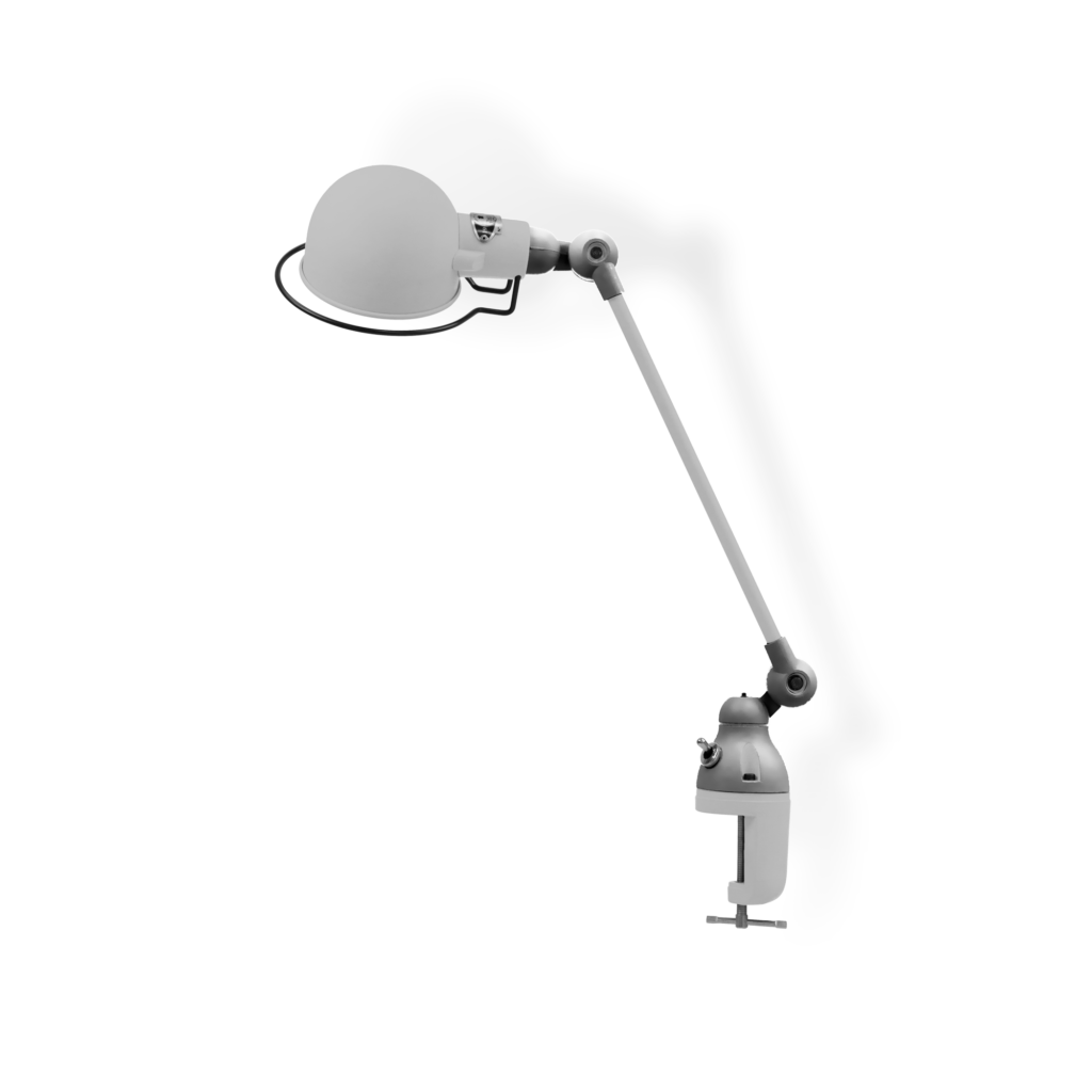 Signal Si312 Bordlampe Klemme Fra Jield Silver Grey Blank Poleret