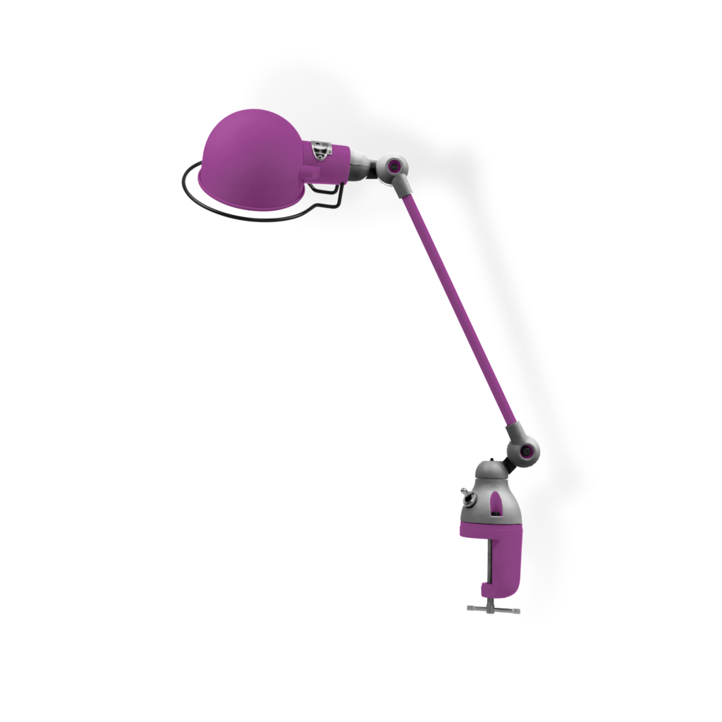 Signal Si312 Bordlampe Klemme Fra Jield Violet Fuschia Blank Poleret