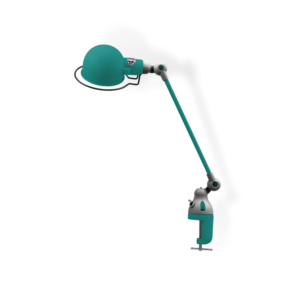 Signal Si312 Bordlampe Klemme Fra Jield Water Blue Blank Poleret