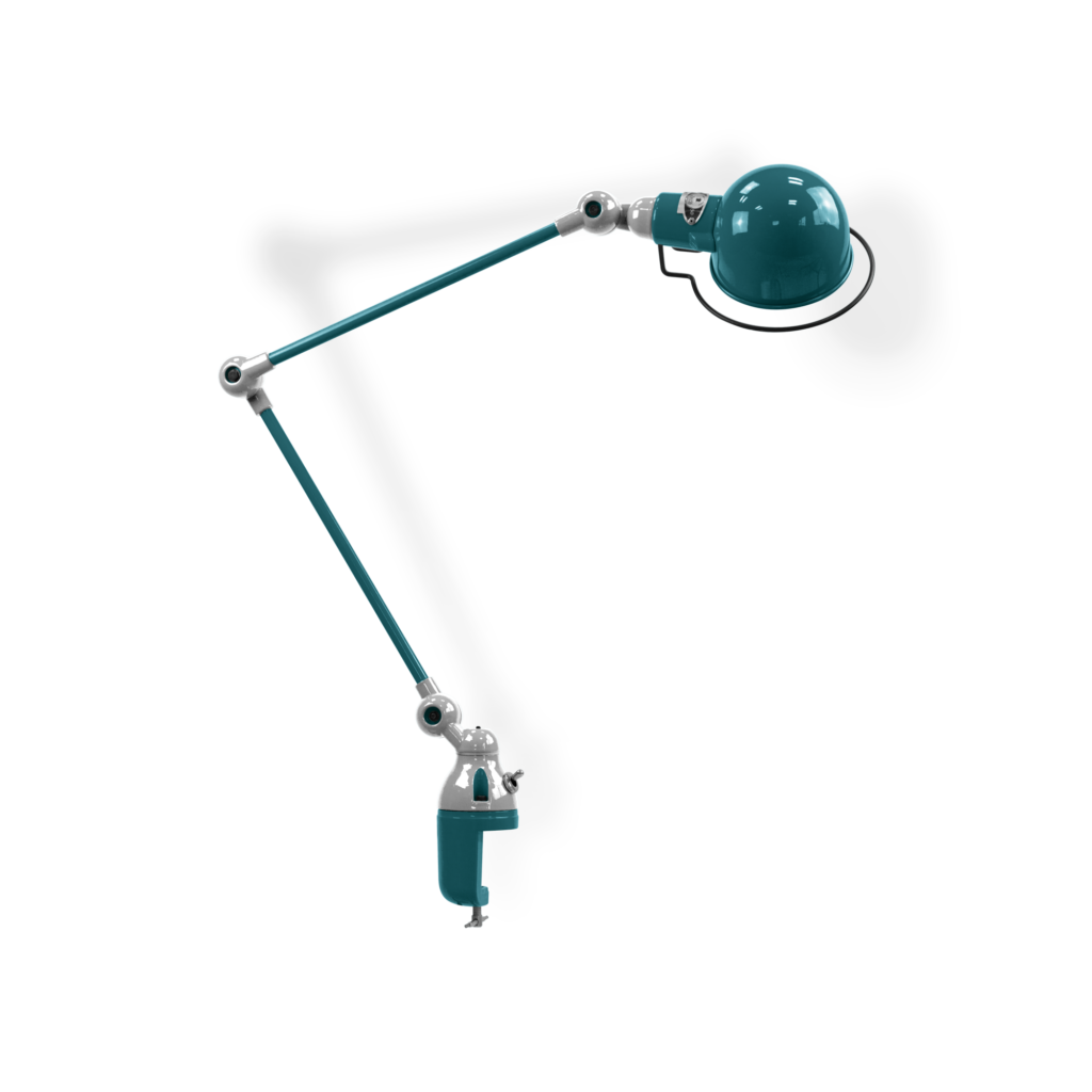 Signal Si332 Bordlampe Klemme Fra Jield Ocean Blue Blank Poleret