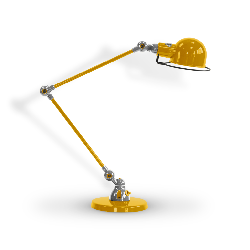 Signal Si333 Bordlampe Fra Jield Mustard Blank Poleret