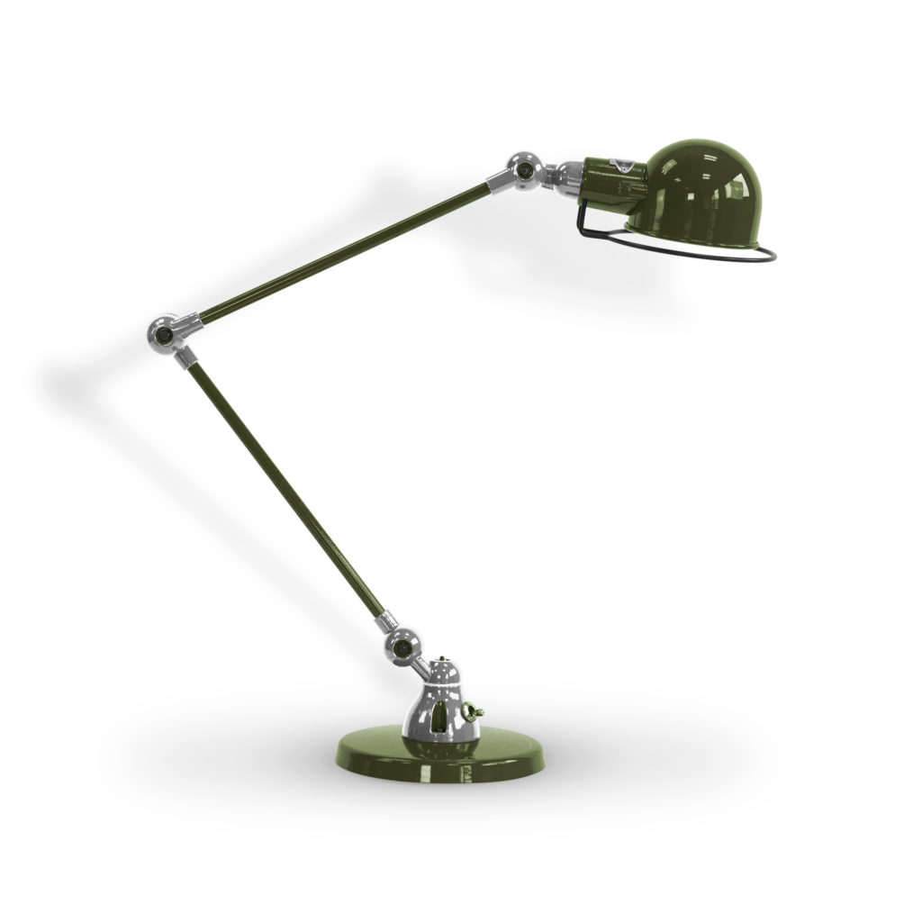 Signal Si333 Bordlampe Fra Jield Olive Green Blank Poleret