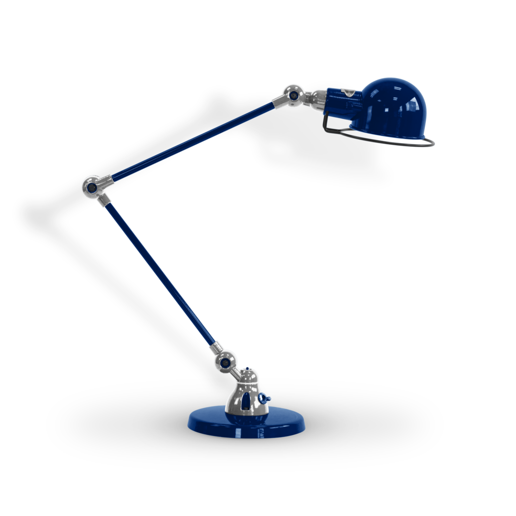 Signal Si333 Bordlampe Fra Jield Sapphire Blue Blank Poleret