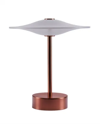 Sinus Portable Batterilampe Bordlampe Kobber