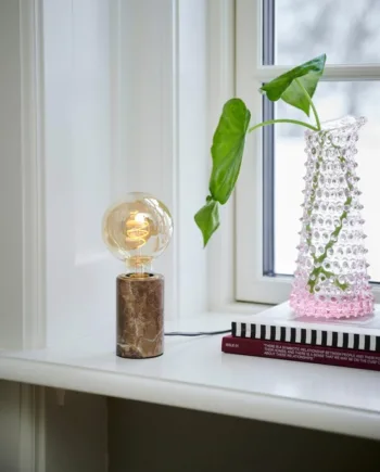 Siv Marble Bordlampe Brun
