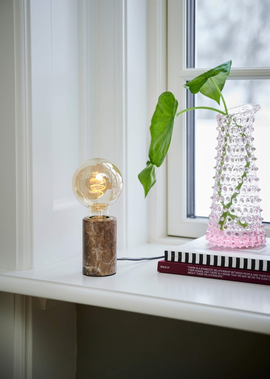 Siv Marble Bordlampe Brun