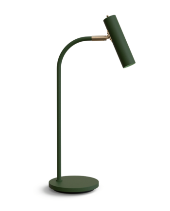 Slender Bordlampe Flaskegrøn Messing Belid