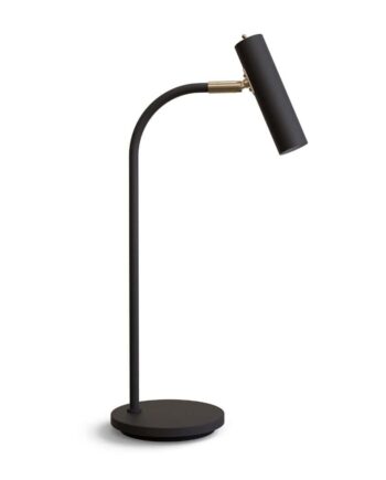 Slender Bordlampe Sort Messing Belid