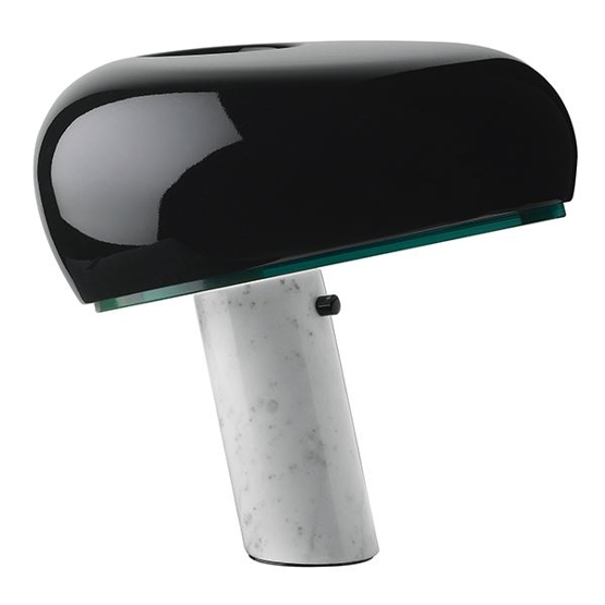 Snoopy Bordlampe Sort
