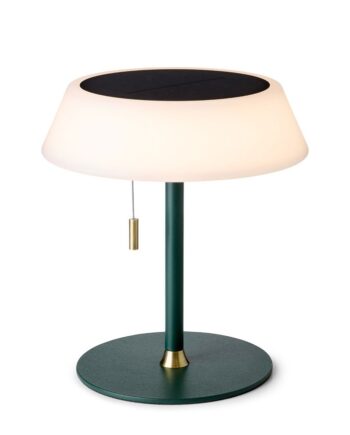 Solar Bordlampe Grøn Antique Solcelle Usb