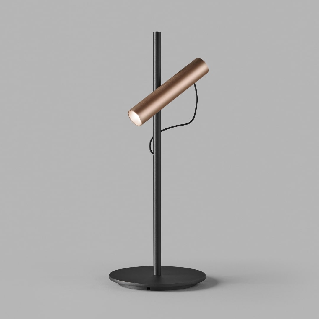 Spirit Led Bordlampe Sort Rose Gold Light Point