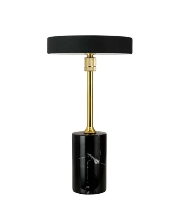 Starlight Led Batteri Bordlampe Sort Marmor Messing