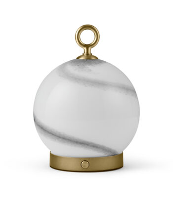 Stockholm Bordlampe Marble Grey Opladelig