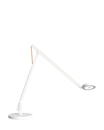 String Bordlampe Mat Hvid Orange Dtw Rotaliana