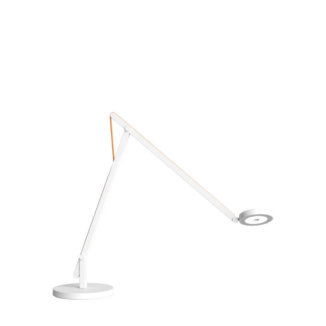 String Bordlampe Mat Hvid Orange Dtw Rotaliana