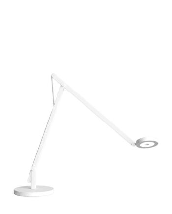 String Bordlampe Mat Hvid Sølv Dtw Rotaliana
