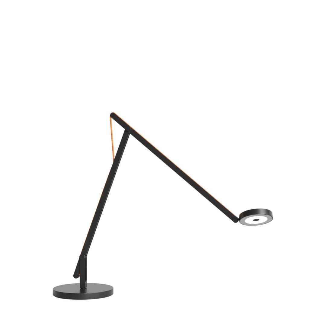 String Bordlampe Mat Sort Orange Dtw Rotaliana