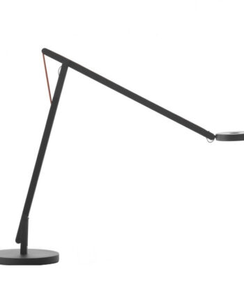 String Mini Bordlampe Fra Rotaliana Mat Sort Silver Almindelig Dæmper