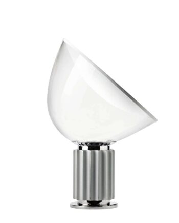 Taccia Bordlampe Akrylskærm Led Sølv Flos