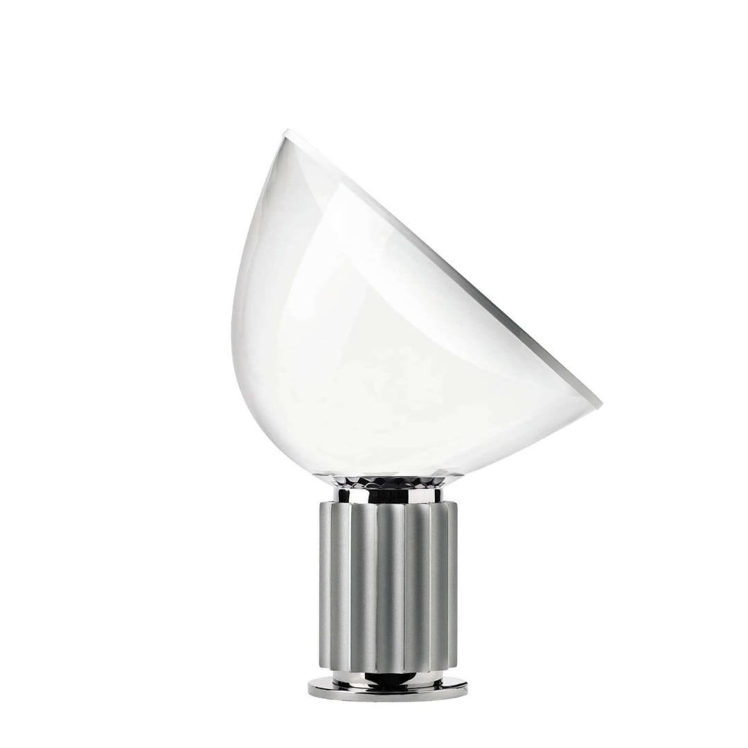 Taccia Bordlampe Akrylskærm Led Sølv Flos