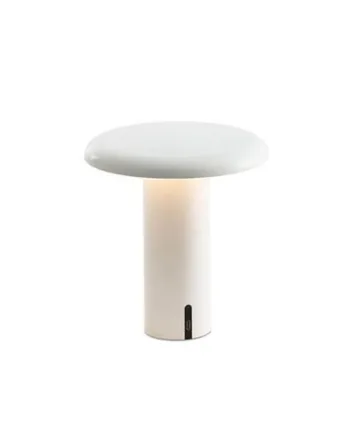 Takku Bordlampe Batterilampe Lakeret Hvid
