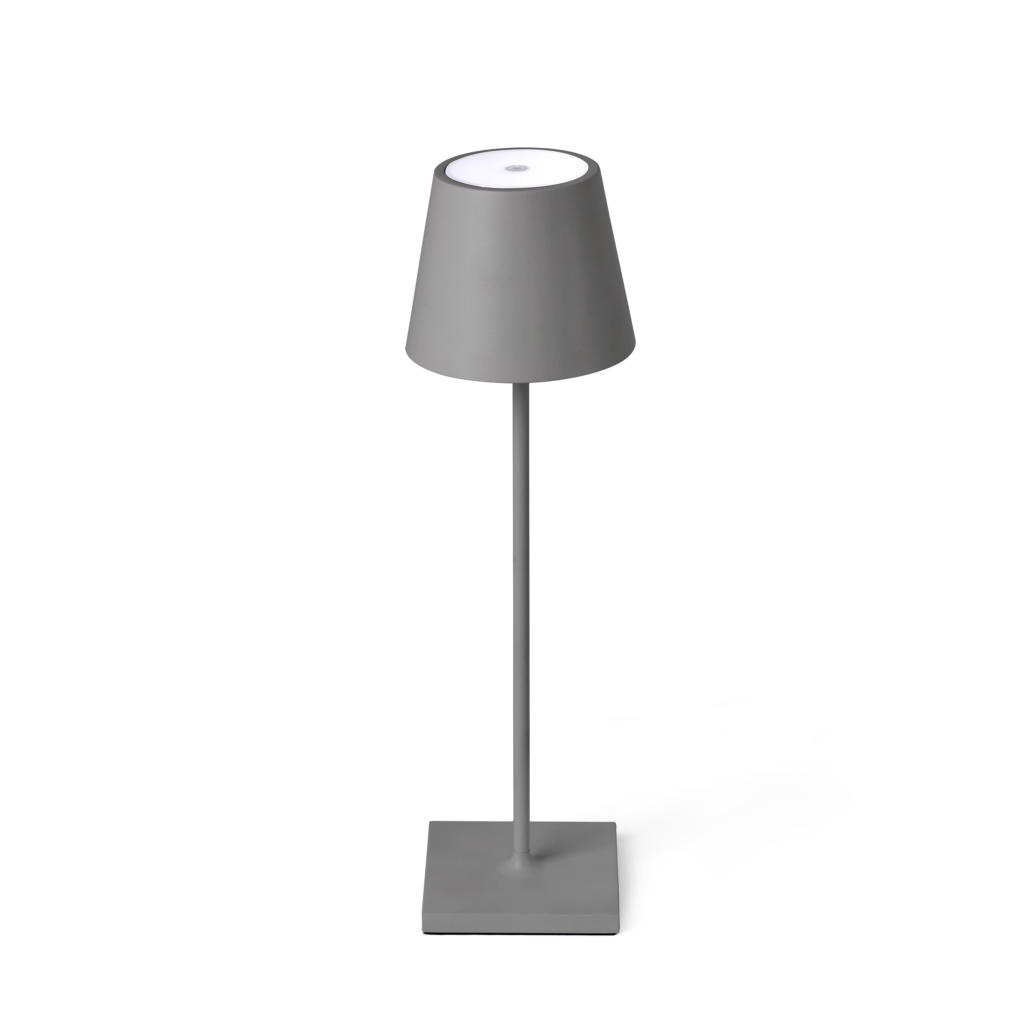 Toc Led Transportable Bordlampe Faro Grå