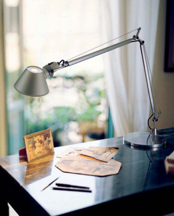 Tolomeo Micro Bordlampe Artemide Med Bordklemme Aluminium  E14