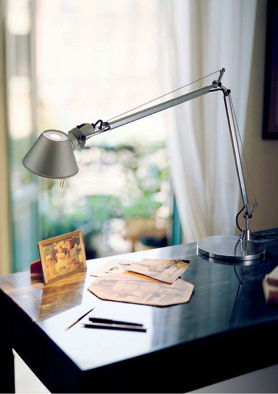 Tolomeo Micro Bordlampe Artemide Med Bordklemme Aluminium E14