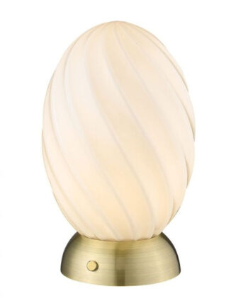 Twist Oval Bordlampe Fra Halo Design Messing
