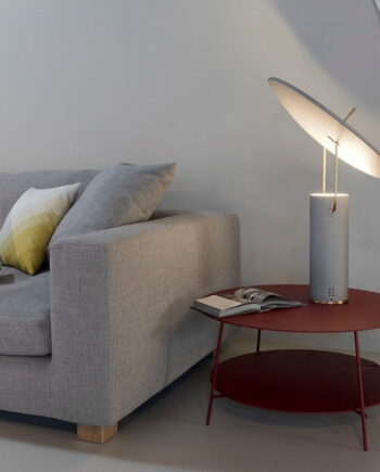 Tx1 Grå Dæmpbar Bordlampe Fra Martinelli Luce