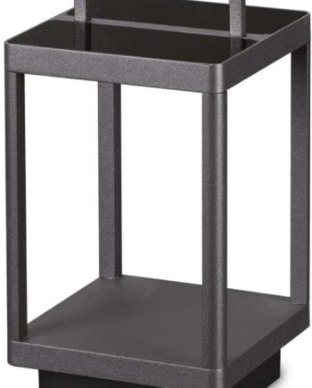 Udendørs Bordlampe Ideal Lux Stardust Antracit Led Lanterne Ip54 Batteridrevet Dæmpbar