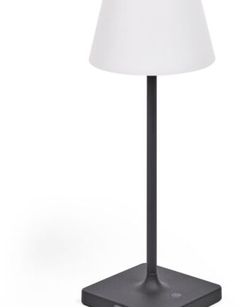 Udendørs Bordlampe Kave Home Aluney Led Genopladelig Usb Justerbar Sort