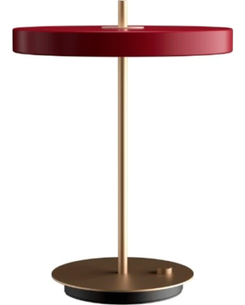Umage Asteria Bordlampe Med Usb Rød