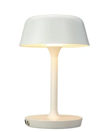 Valencia Batterilampe Bordlampe Hvid