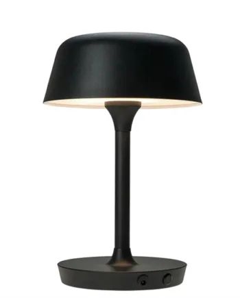Valencia Batterilampe Bordlampe Sort