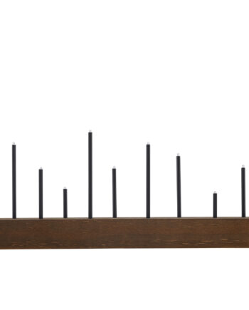 Venture Design Kungsberget Bordlampe Valnøddefarvet Mdf Sort Stål