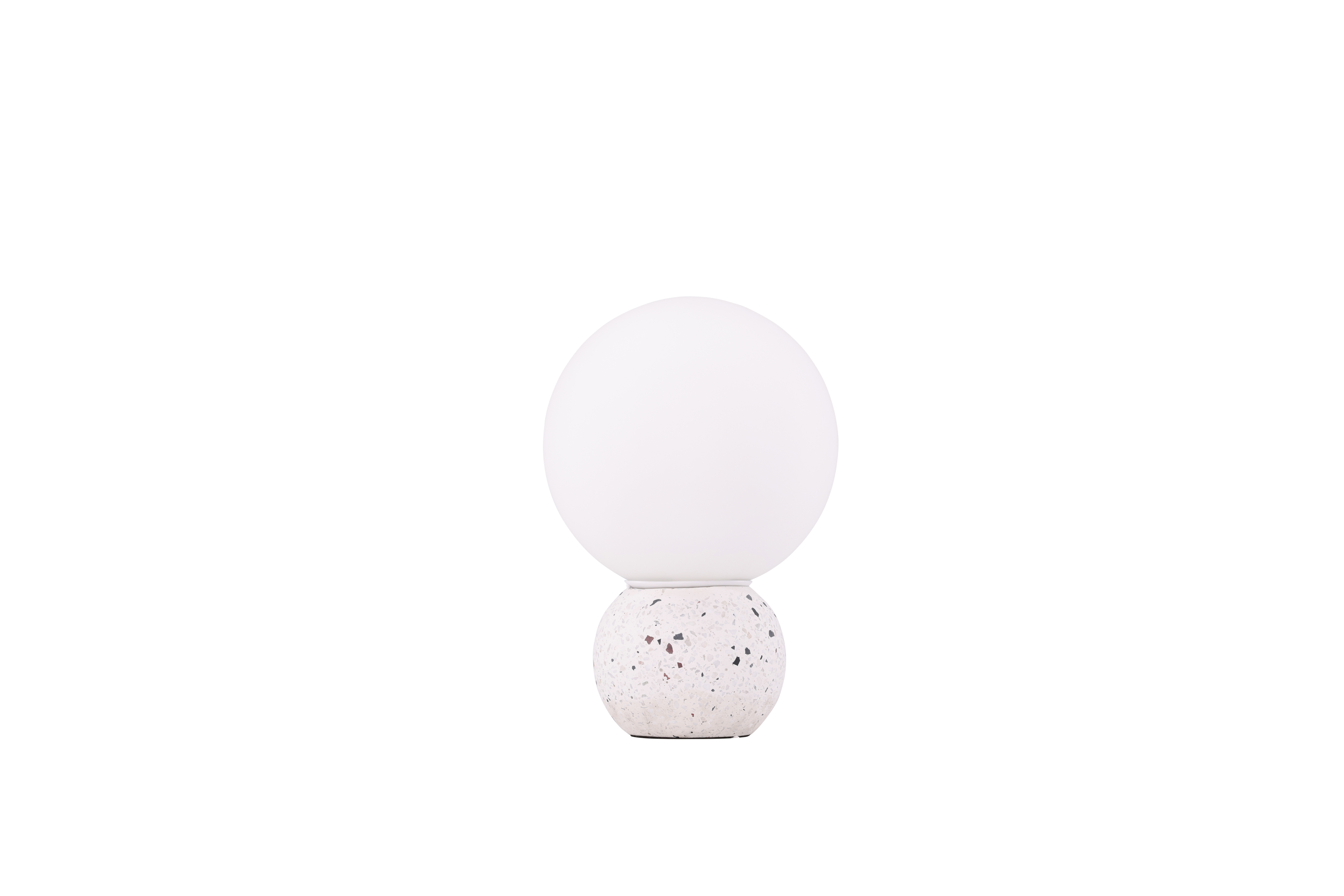 Venture Design Metz Bordlampe Hvid Glas Hvid Terrazzo