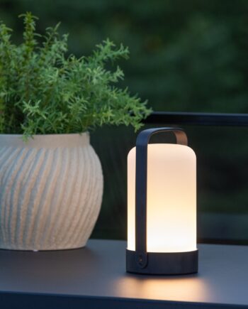 Venture Home Fern Bordlampe ø12xh22cm Black White