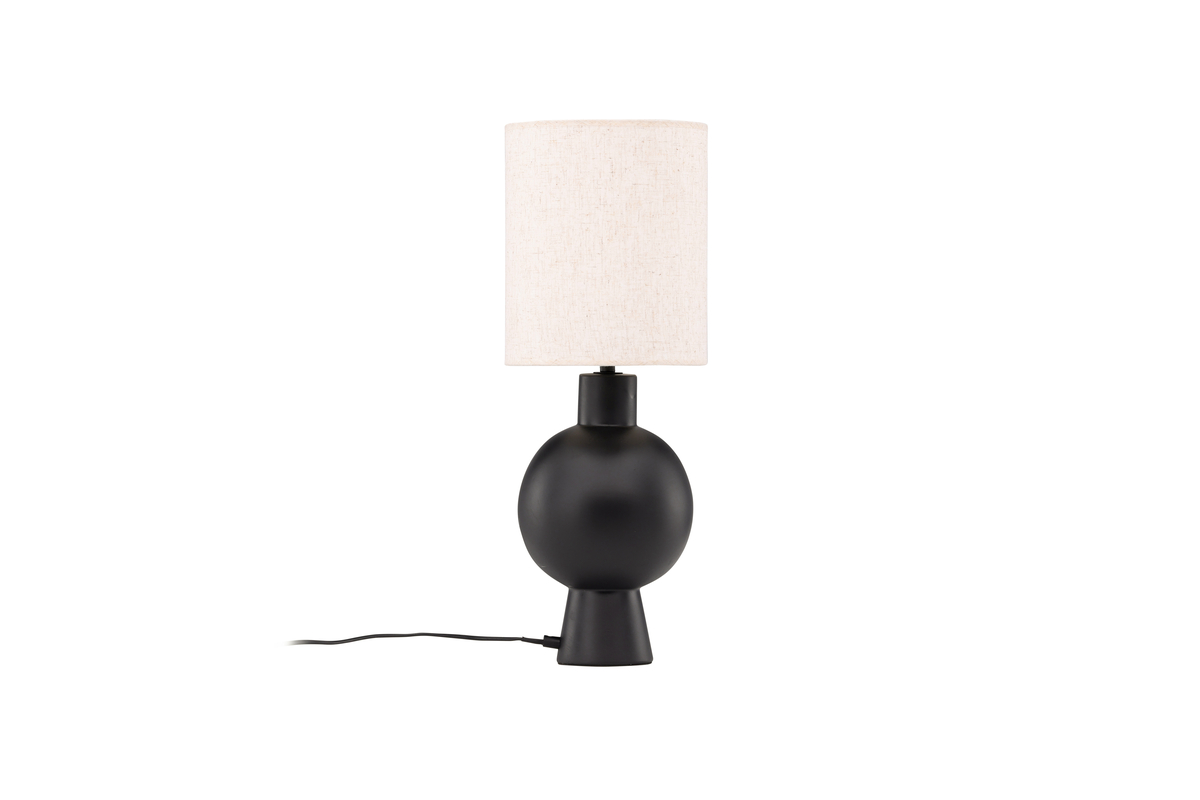 Vind Collection Mysterna Bordlampe Beige Hør Sort Beton