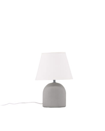 Vind Collection Styrs Bordlampe Hvid Hør Grå Beton