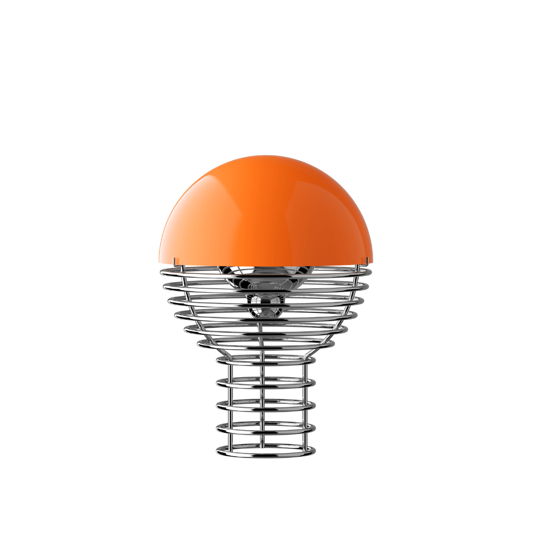 Wire Portable Bordlampe Orange Verpan