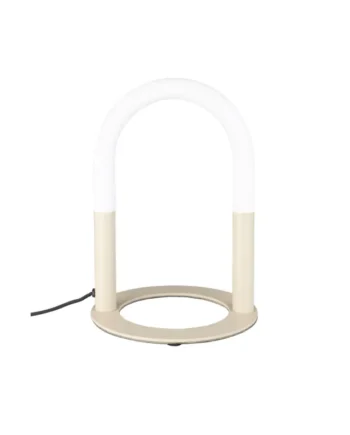 Zuiver Arch Bordlampe Hvid Akryl Beige Metal
