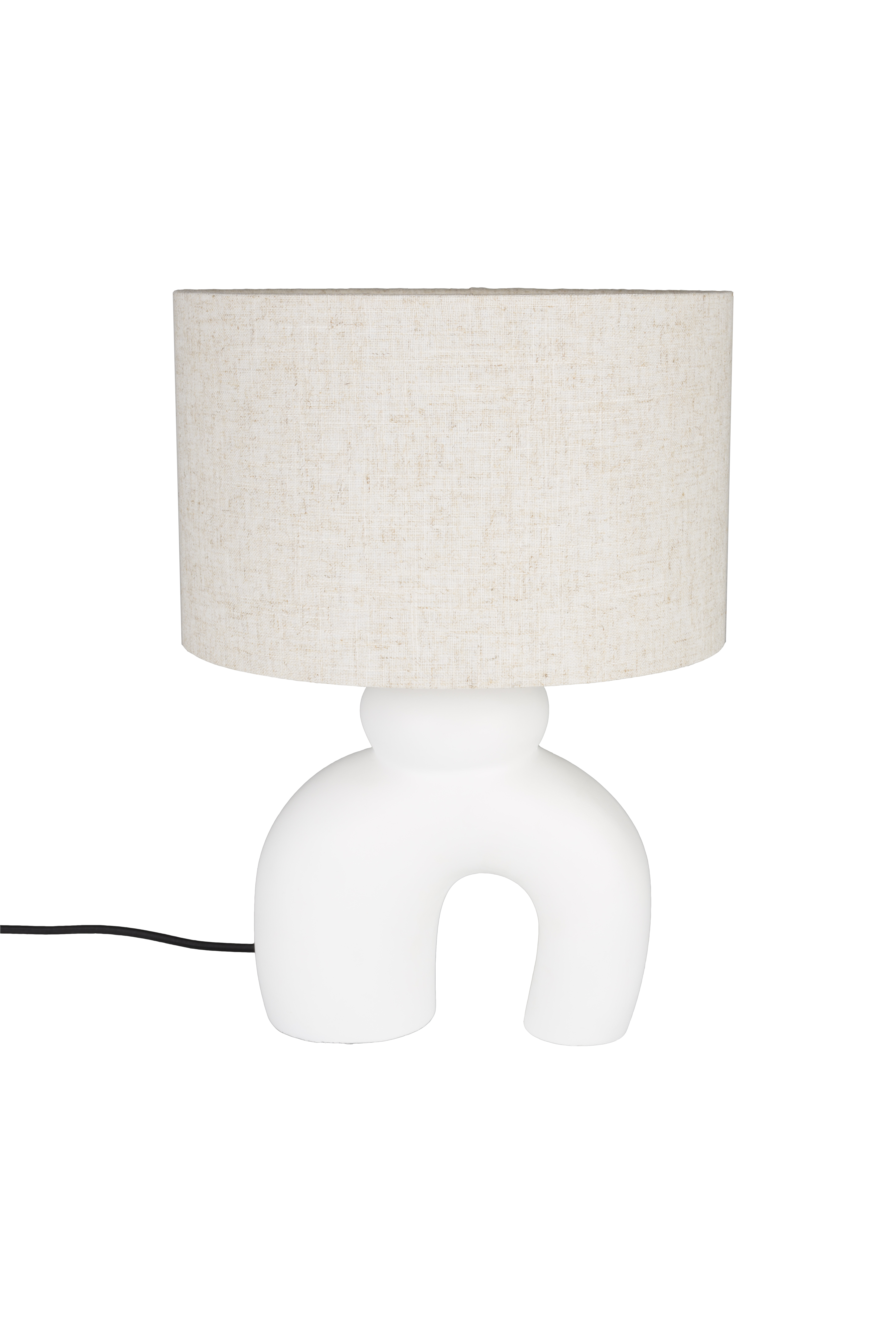 Zuiver Bibi Bordlampe Creme Hør Hvid Beton