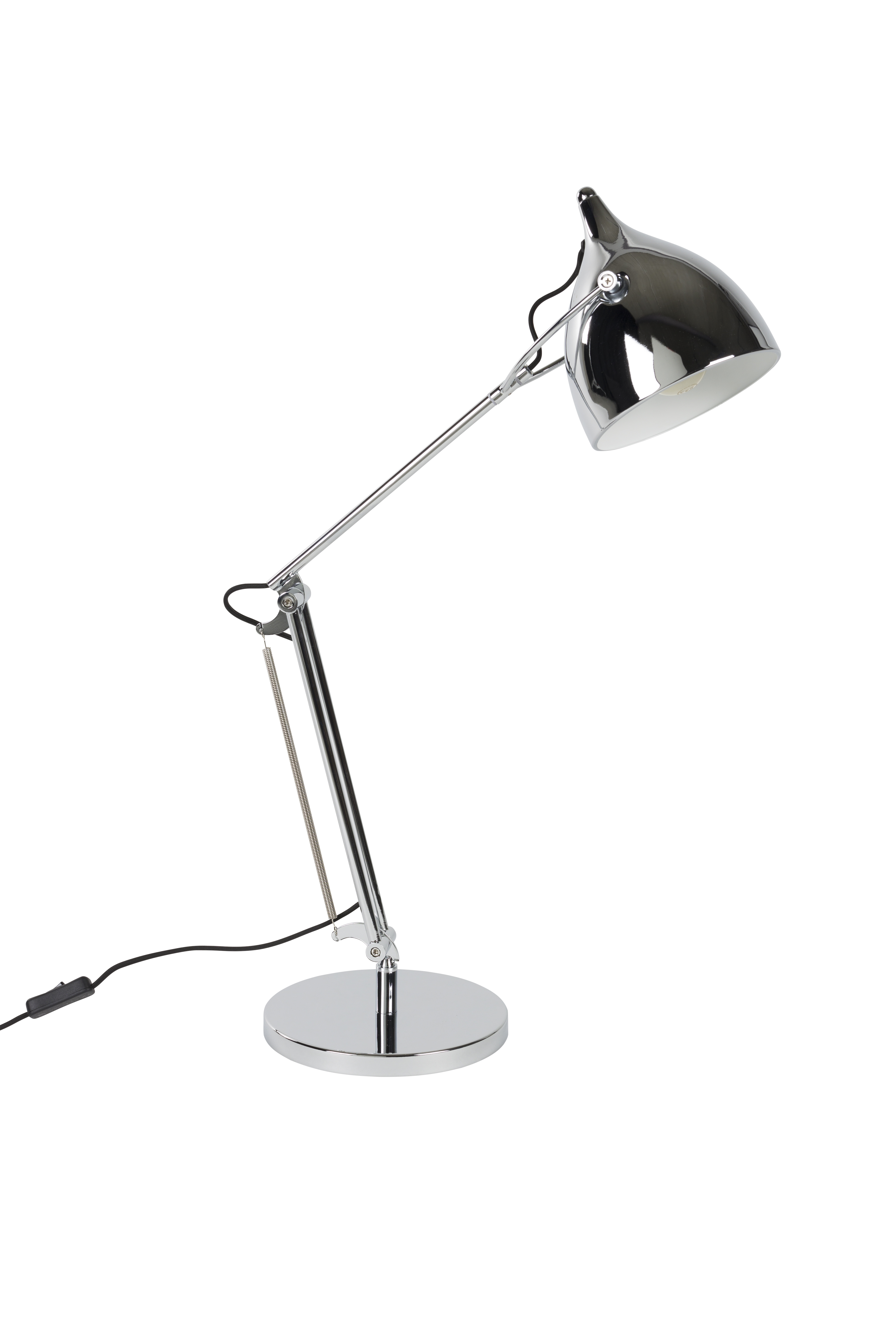 Zuiver Bordlampe Vippefunktion Justerbar Højde Krom Jern