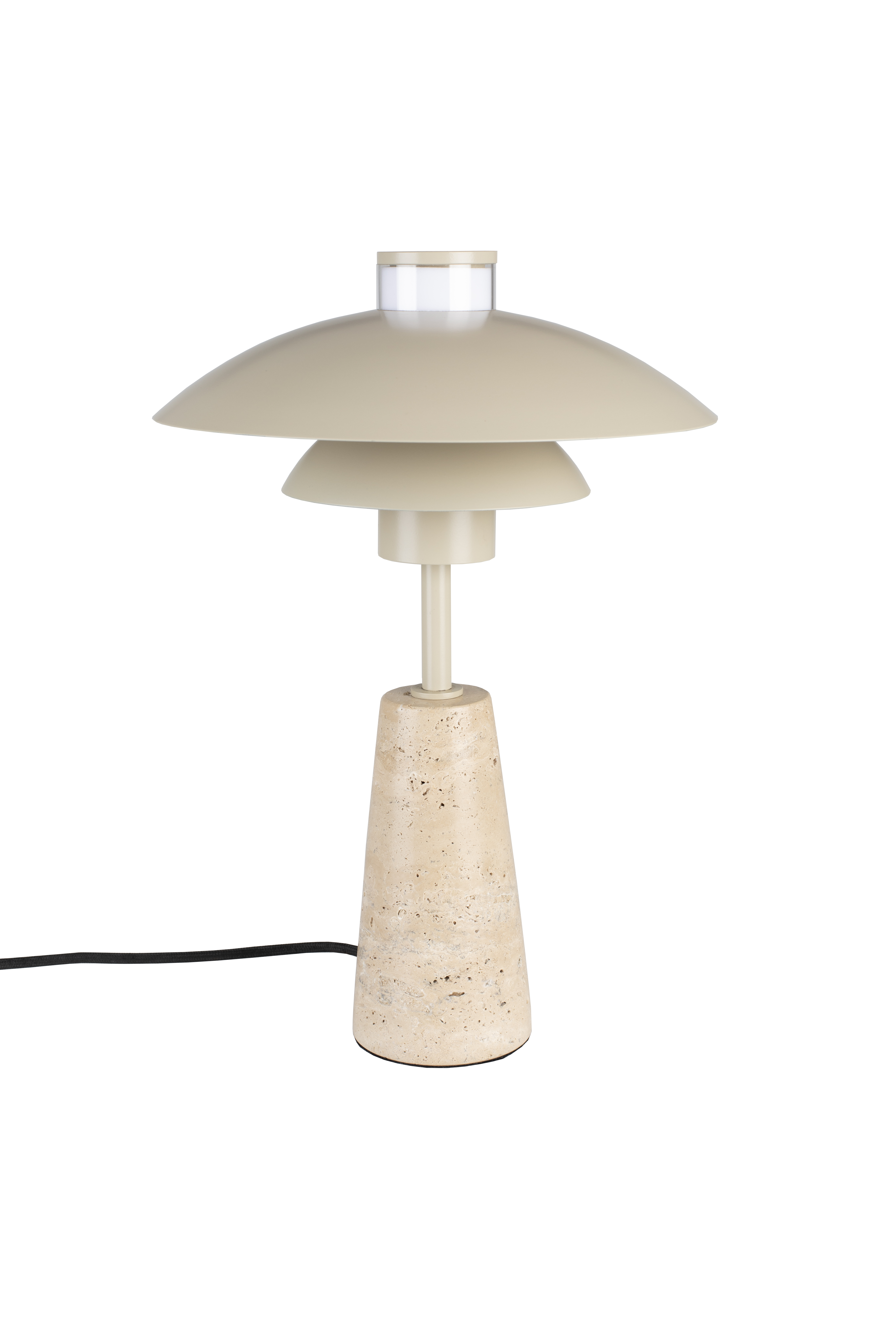 Zuiver Cole Bordlampe Beige Metal Beige Travertin